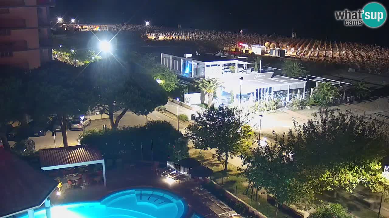 Web kamera Bibione plaža – pogled sa Ashanti ApartHotela