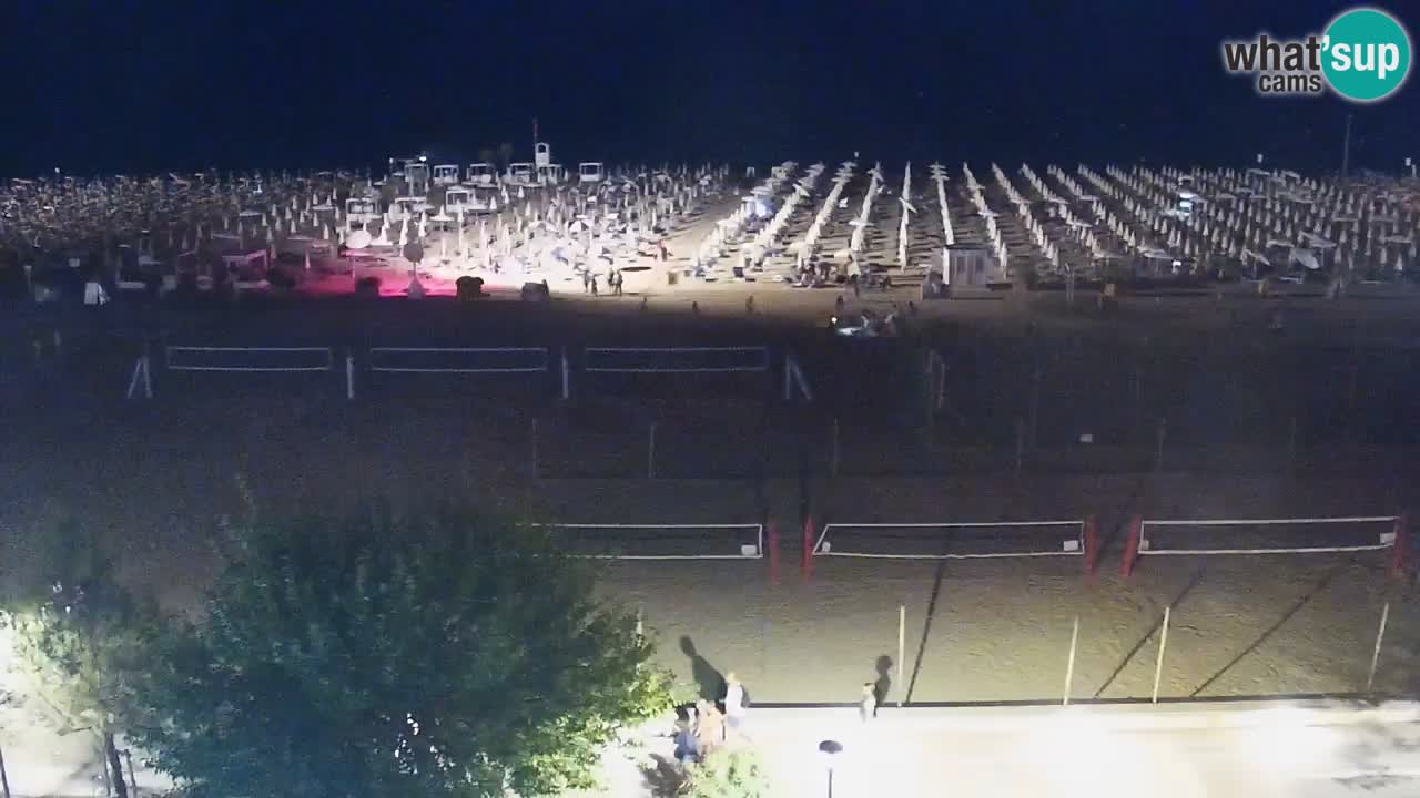 Webcam en direct plage de Bibione – vue depuis Ashanti ApartHotel