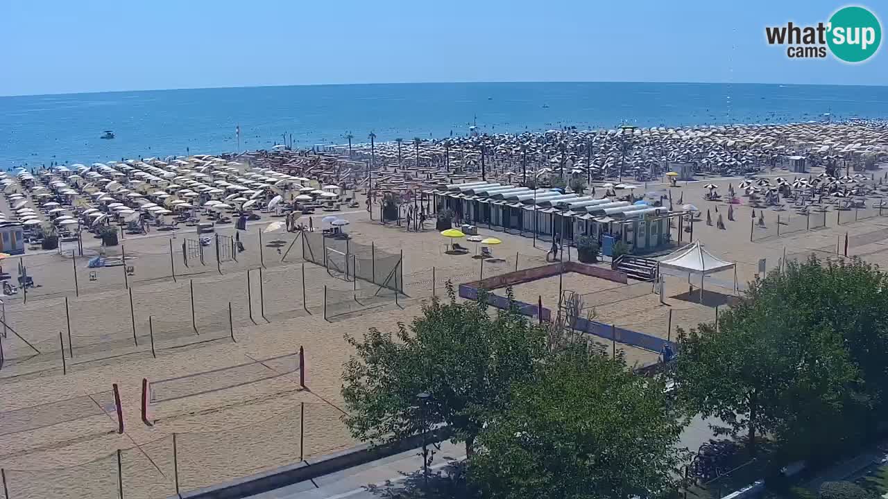 Web kamera Bibione plaža – pogled sa Ashanti ApartHotela