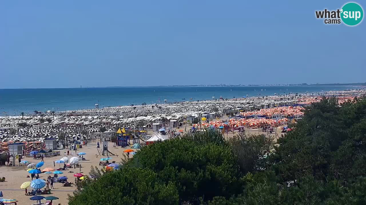 Web kamera Bibione plaža – pogled sa Ashanti ApartHotela
