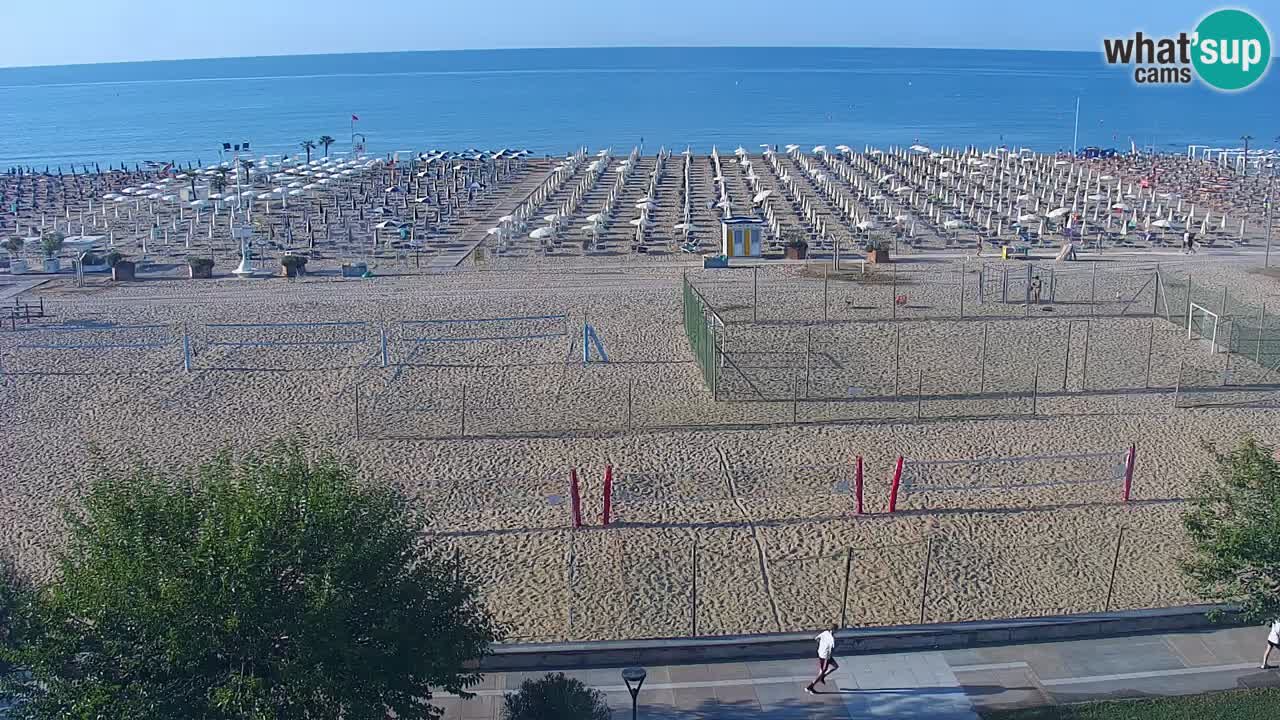 Webcam en vivo playa Bibione – vista desde Ashanti ApartHotel