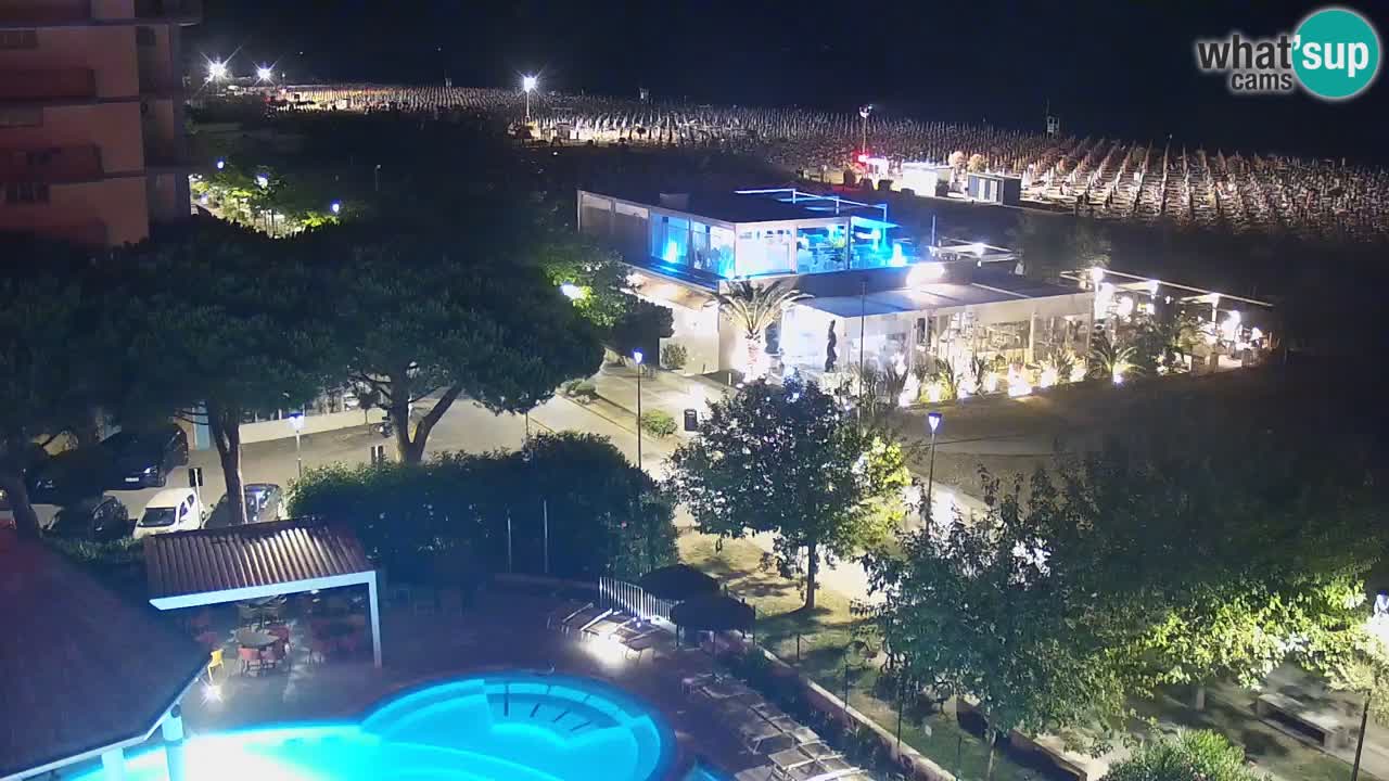 Webcam en direct plage de Bibione – vue depuis Ashanti ApartHotel