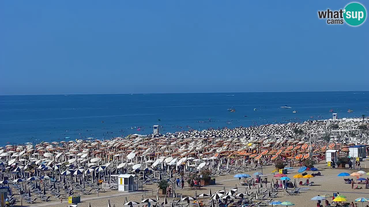 Webcam en direct plage de Bibione – vue depuis Ashanti ApartHotel