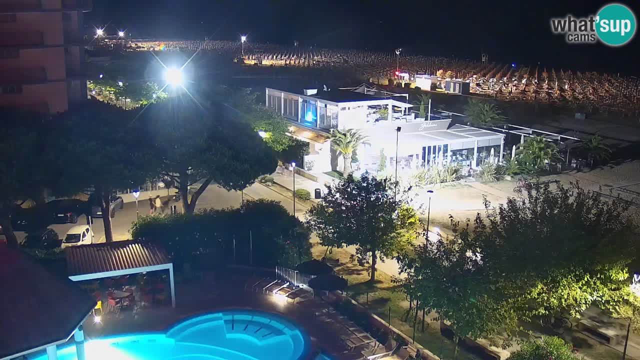 Webcam en direct plage de Bibione – vue depuis Ashanti ApartHotel
