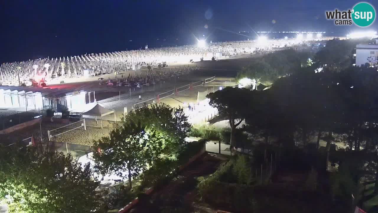Webcam en direct plage de Bibione – vue depuis Ashanti ApartHotel