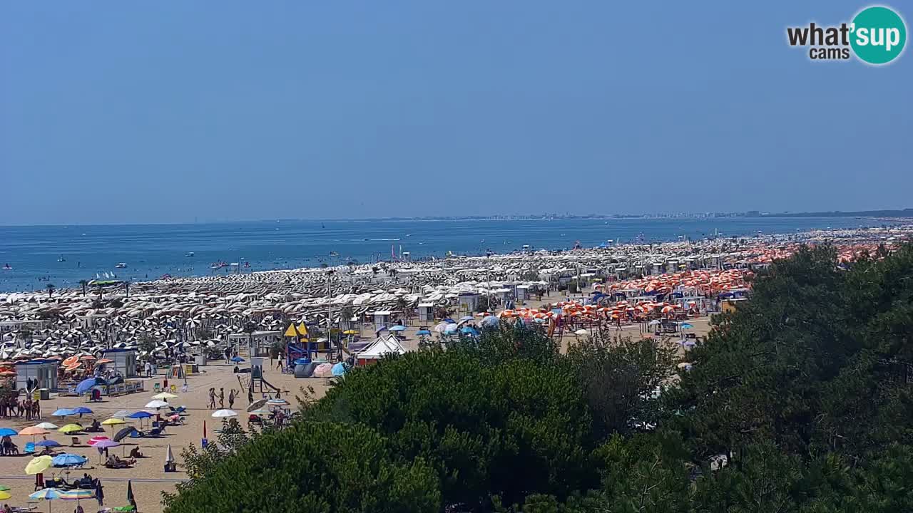 Webcam en vivo playa Bibione – vista desde Ashanti ApartHotel