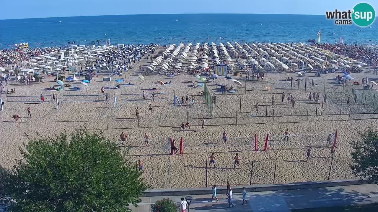 Webcam en vivo playa Bibione – vista desde Ashanti ApartHotel