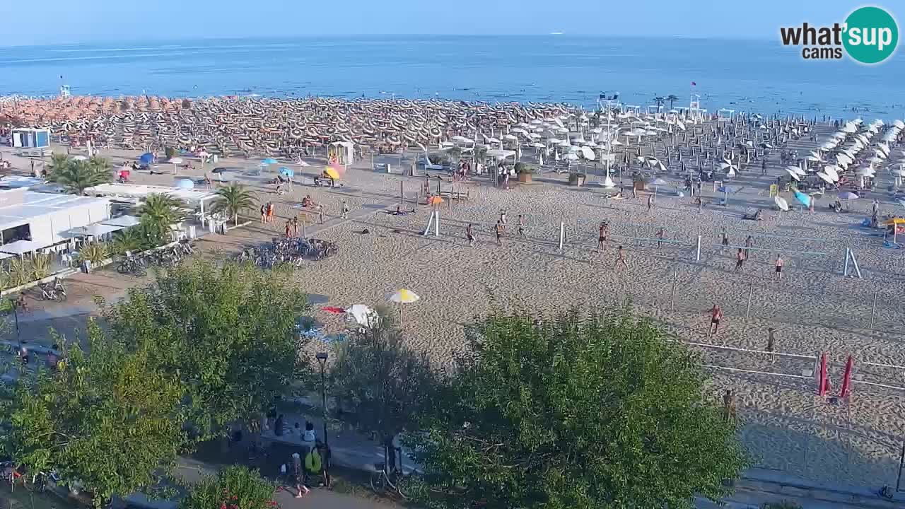 Webcam en direct plage de Bibione – vue depuis Ashanti ApartHotel