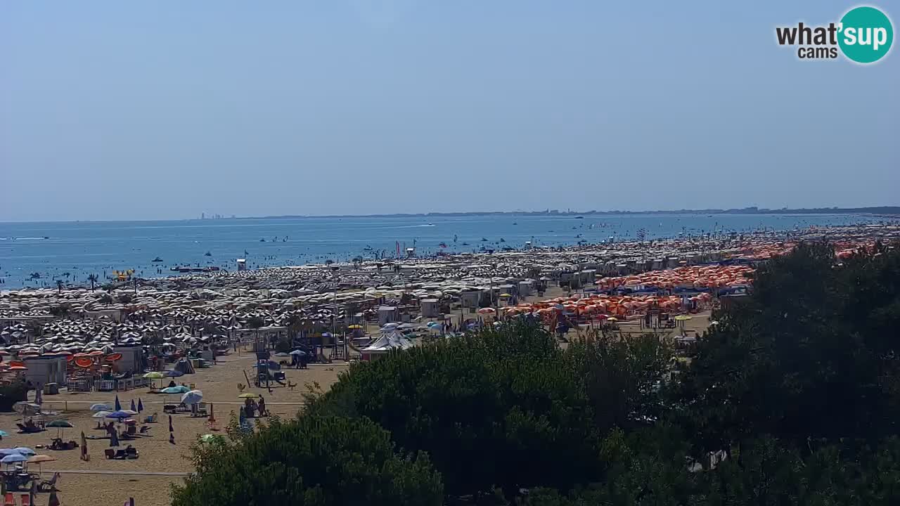 Webcam en vivo playa Bibione – vista desde Ashanti ApartHotel