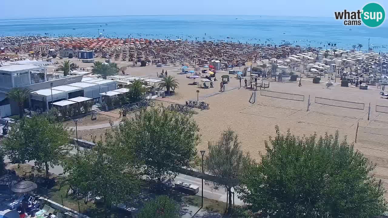Webcam en vivo playa Bibione – vista desde Ashanti ApartHotel