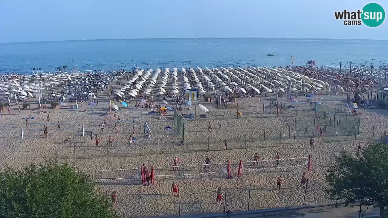 Webcam en direct plage de Bibione – vue depuis Ashanti ApartHotel