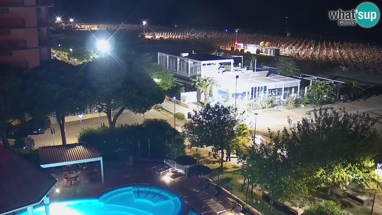 Webcam en vivo playa Bibione – vista desde Ashanti ApartHotel