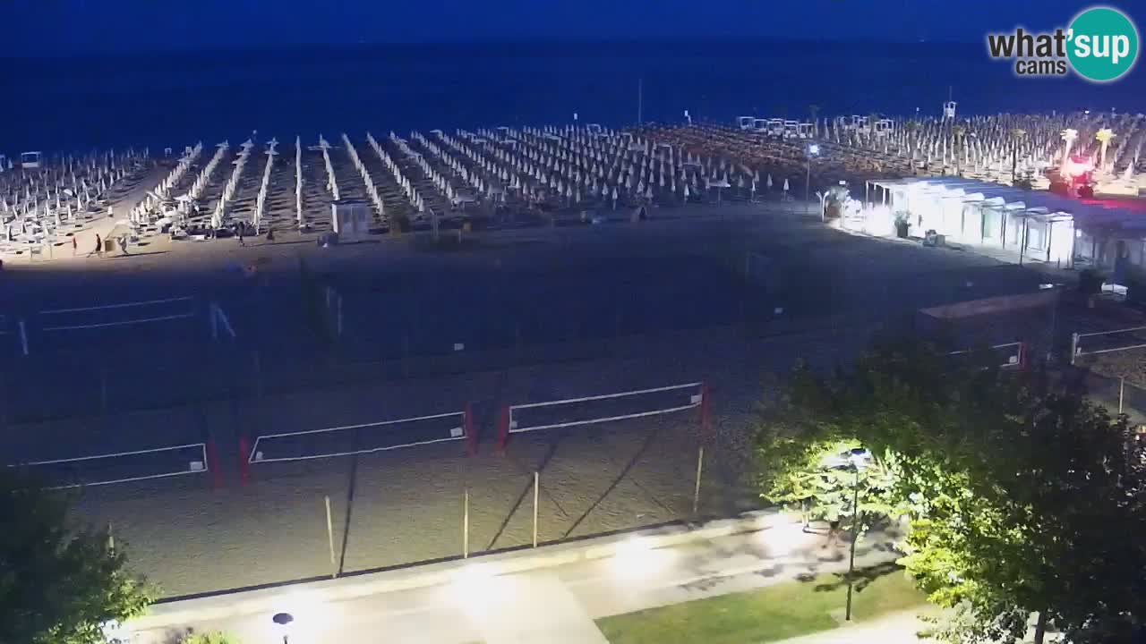 Webcam en direct plage de Bibione – vue depuis Ashanti ApartHotel