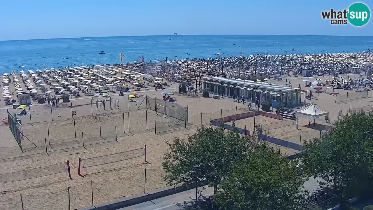 Webcam en direct plage de Bibione – vue depuis Ashanti ApartHotel