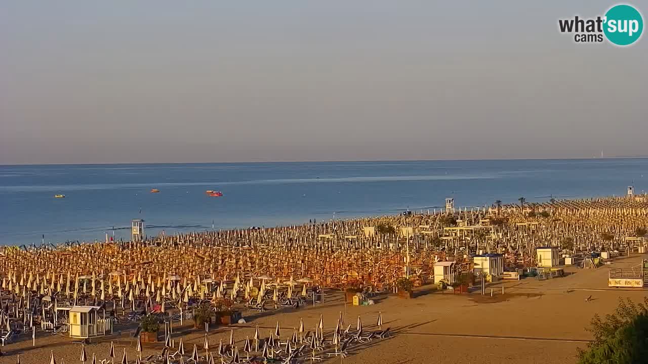 Webcam en direct plage de Bibione – vue depuis Ashanti ApartHotel