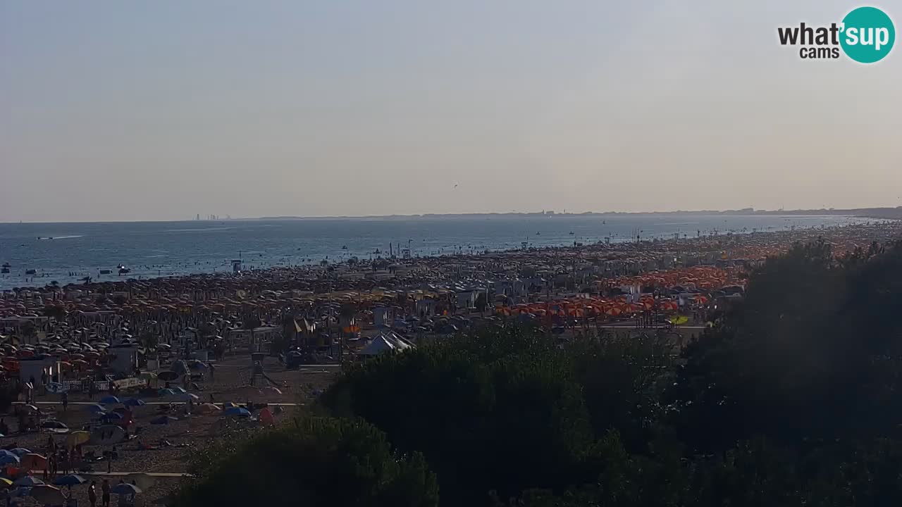 Webcam en direct plage de Bibione – vue depuis Ashanti ApartHotel
