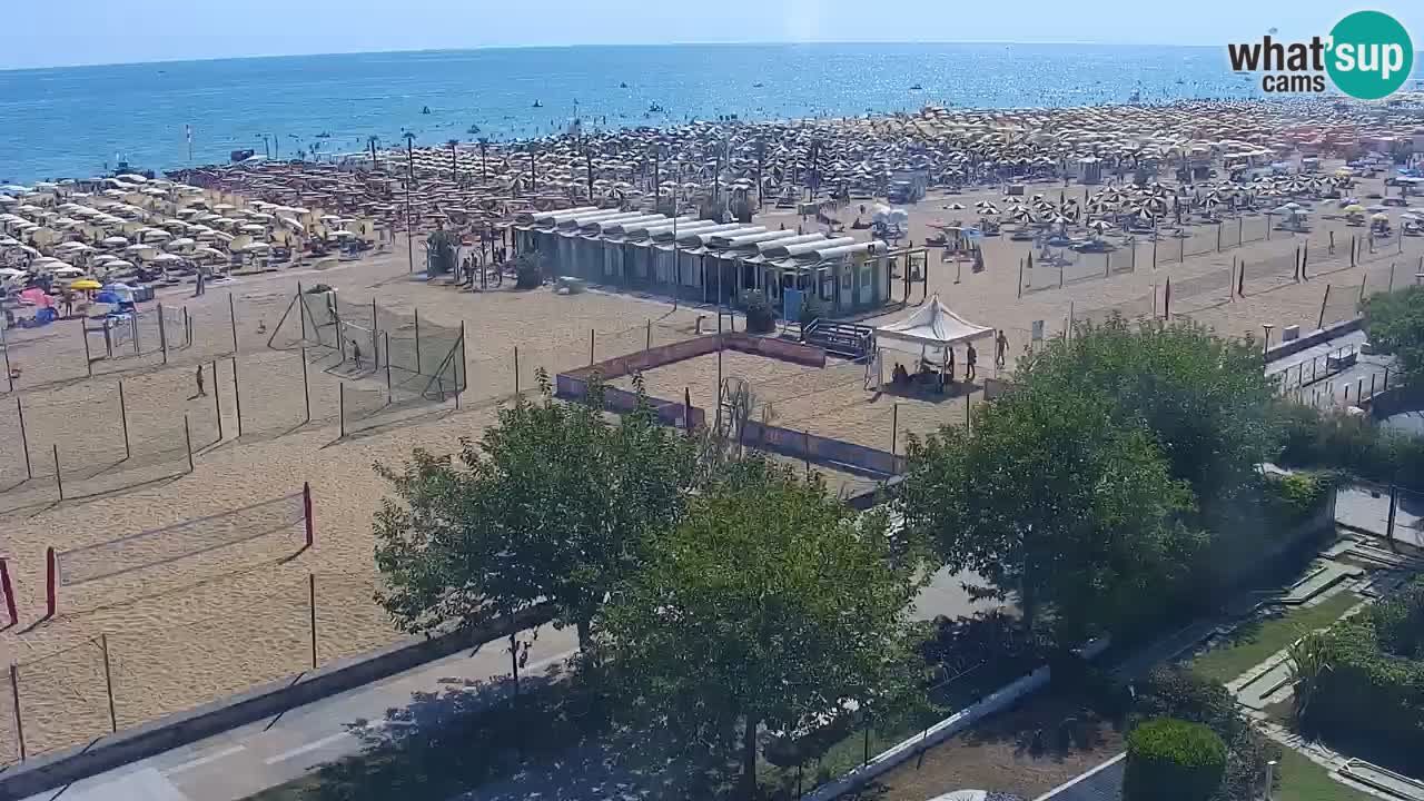 Webcam en vivo playa Bibione – vista desde Ashanti ApartHotel