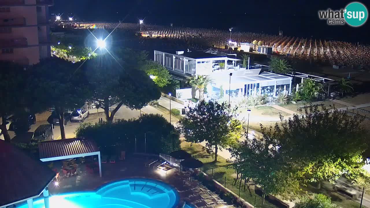 Web kamera Bibione plaža – pogled sa Ashanti ApartHotela