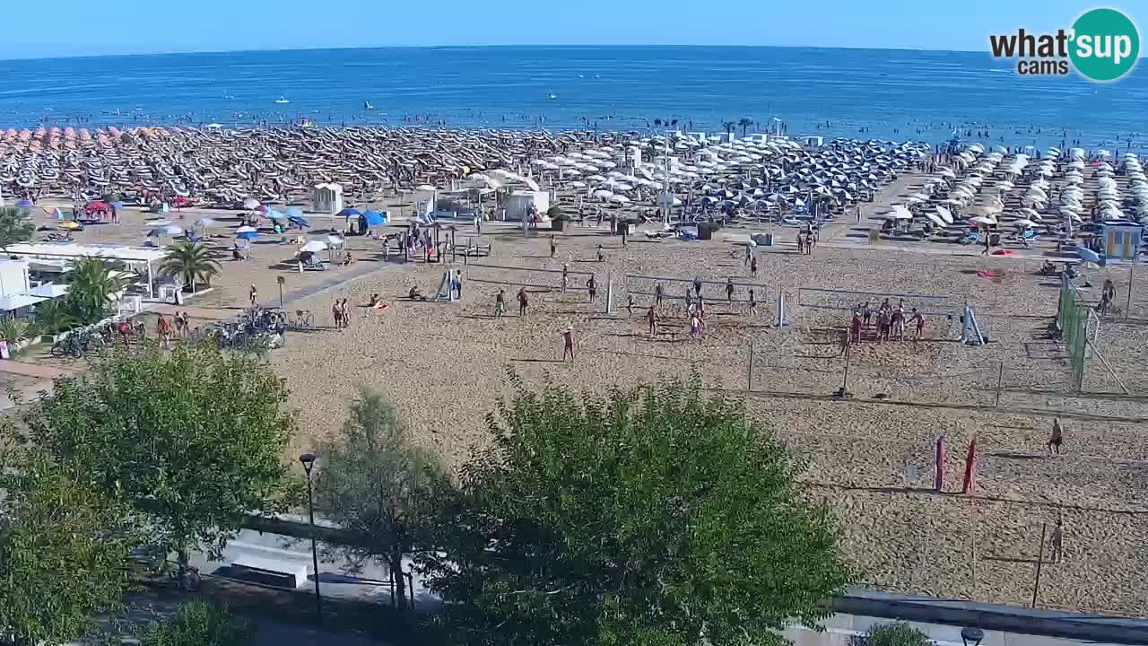 Webcam en direct plage de Bibione – vue depuis Ashanti ApartHotel