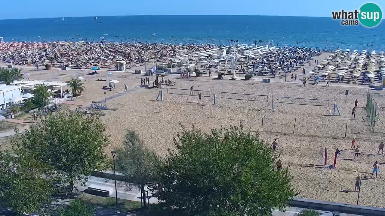 Webcam en vivo playa Bibione – vista desde Ashanti ApartHotel