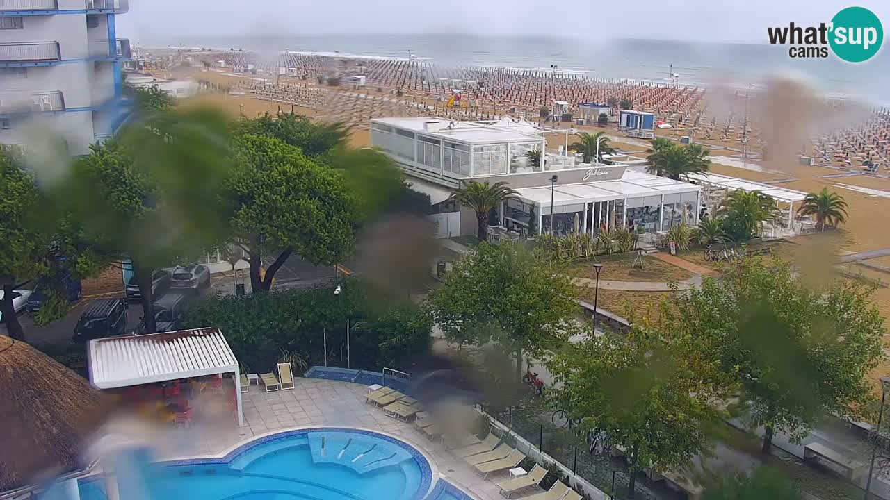 Webcam en direct plage de Bibione – vue depuis Ashanti ApartHotel
