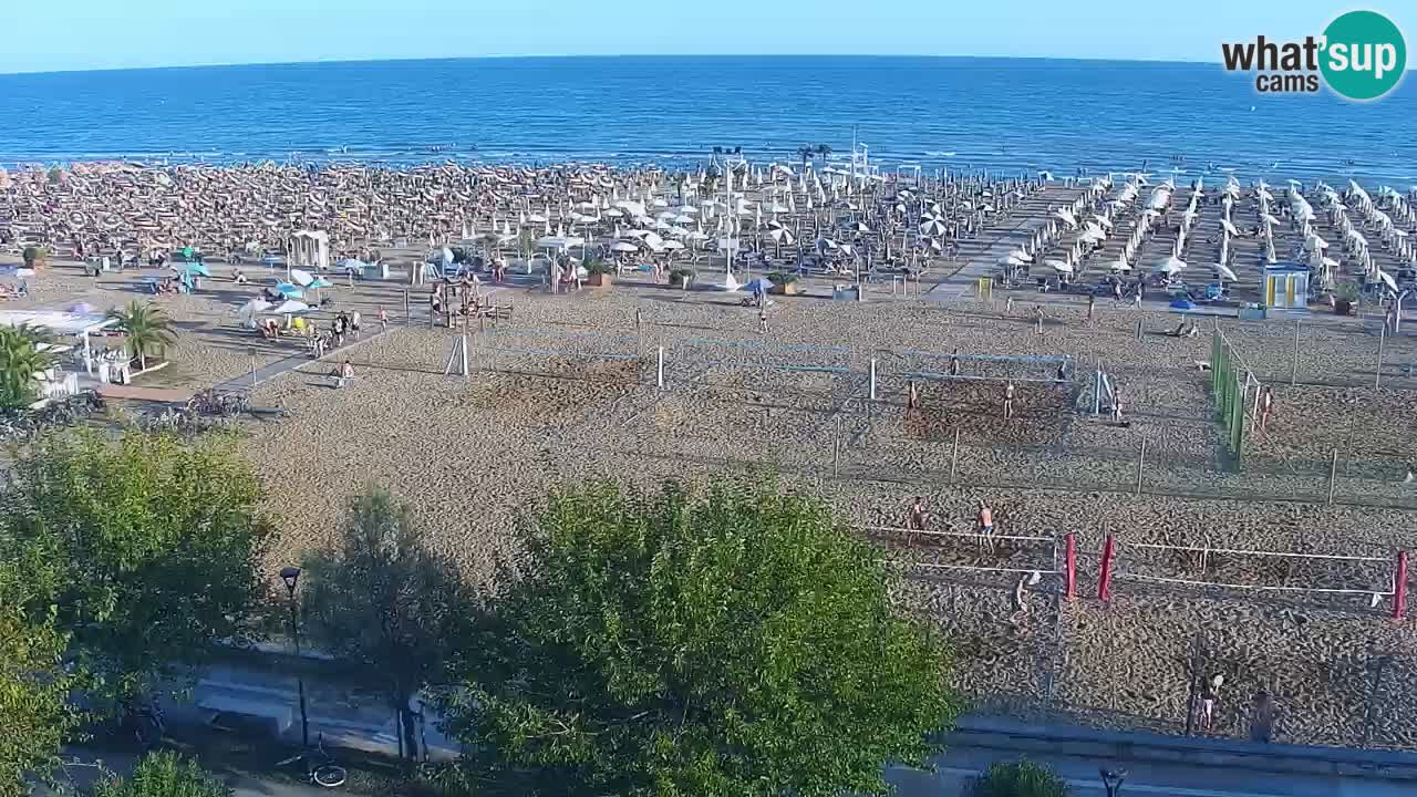 Webcam en vivo playa Bibione – vista desde Ashanti ApartHotel