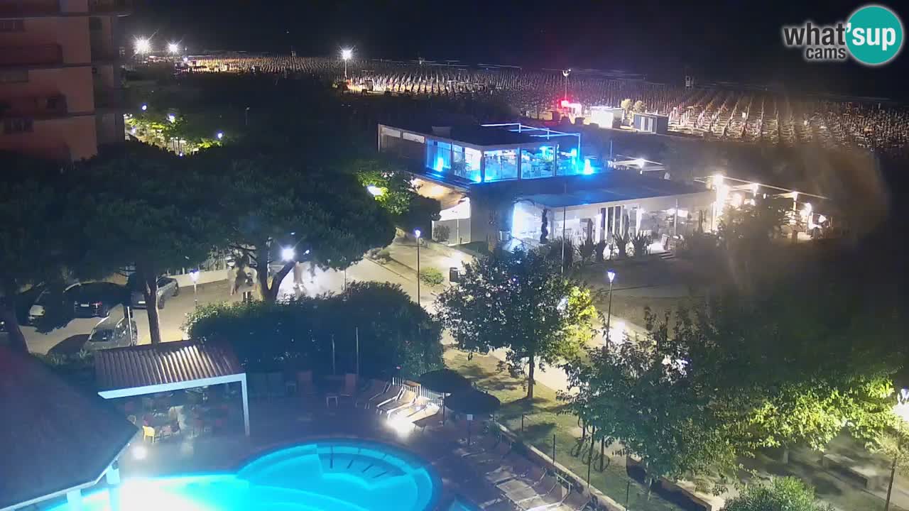 Web kamera Bibione plaža – pogled sa Ashanti ApartHotela