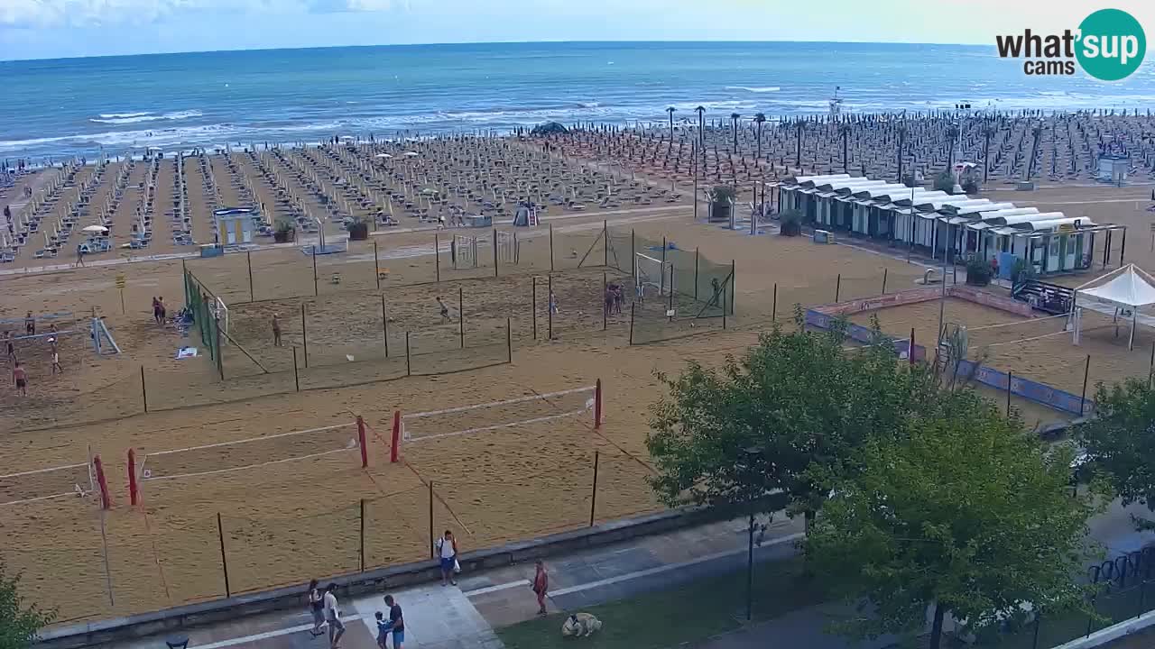 Webcam en vivo playa Bibione – vista desde Ashanti ApartHotel