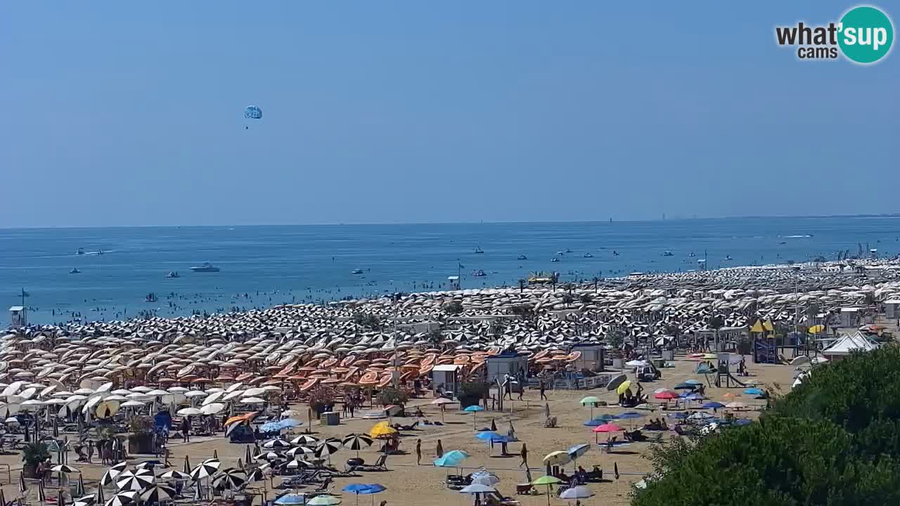 Web kamera Bibione plaža – pogled sa Ashanti ApartHotela