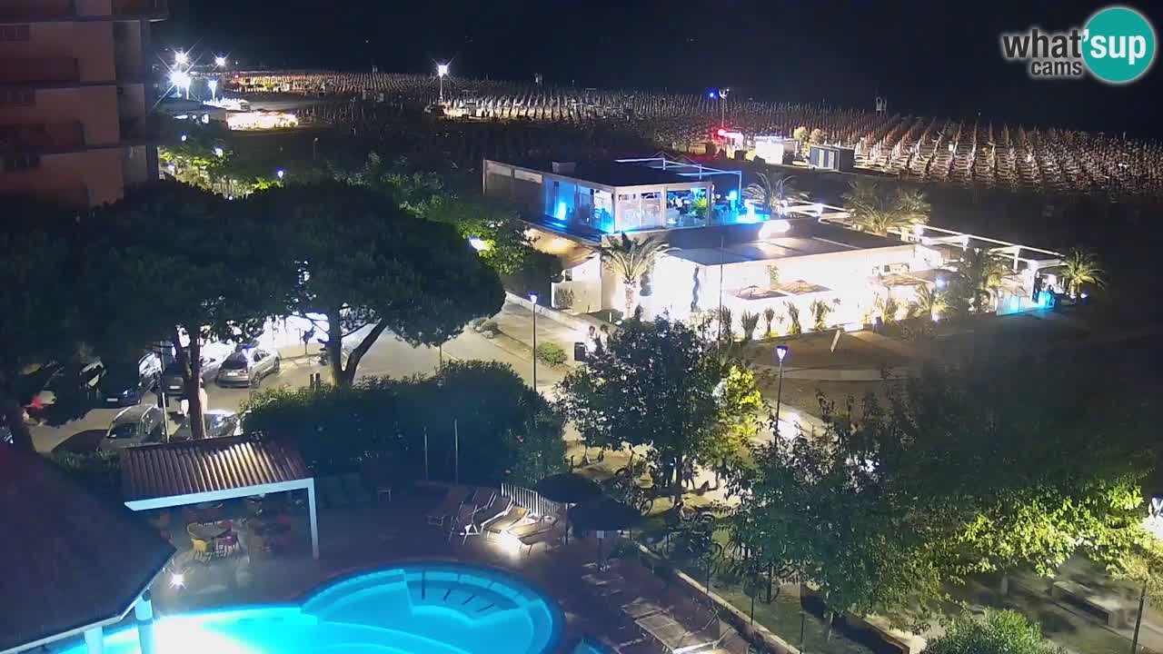 Webcam en direct plage de Bibione – vue depuis Ashanti ApartHotel