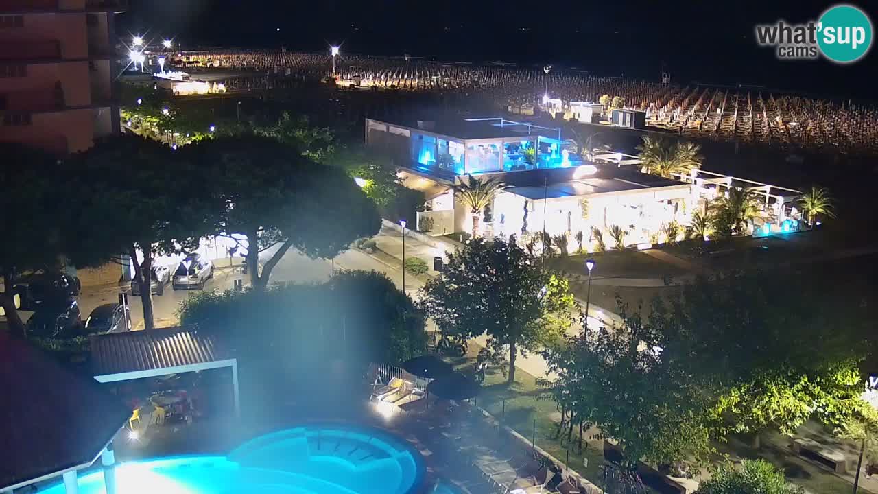 Webcam en vivo playa Bibione – vista desde Ashanti ApartHotel