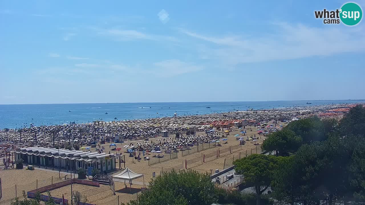 Webcam en direct plage de Bibione – vue depuis Ashanti ApartHotel