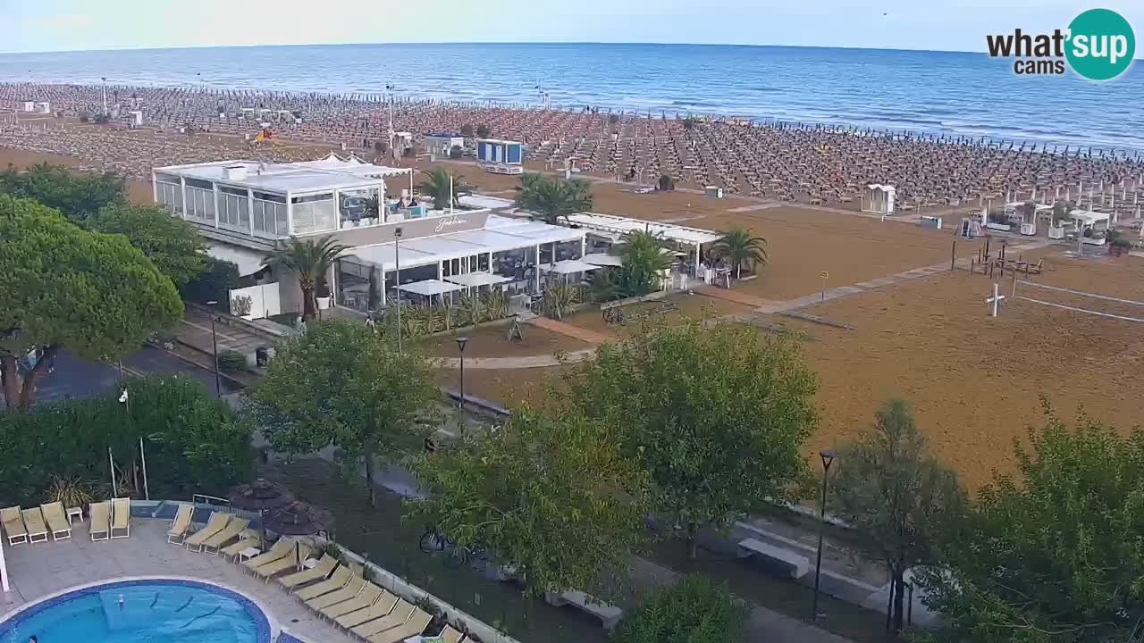 Web kamera Bibione plaža – pogled sa Ashanti ApartHotela