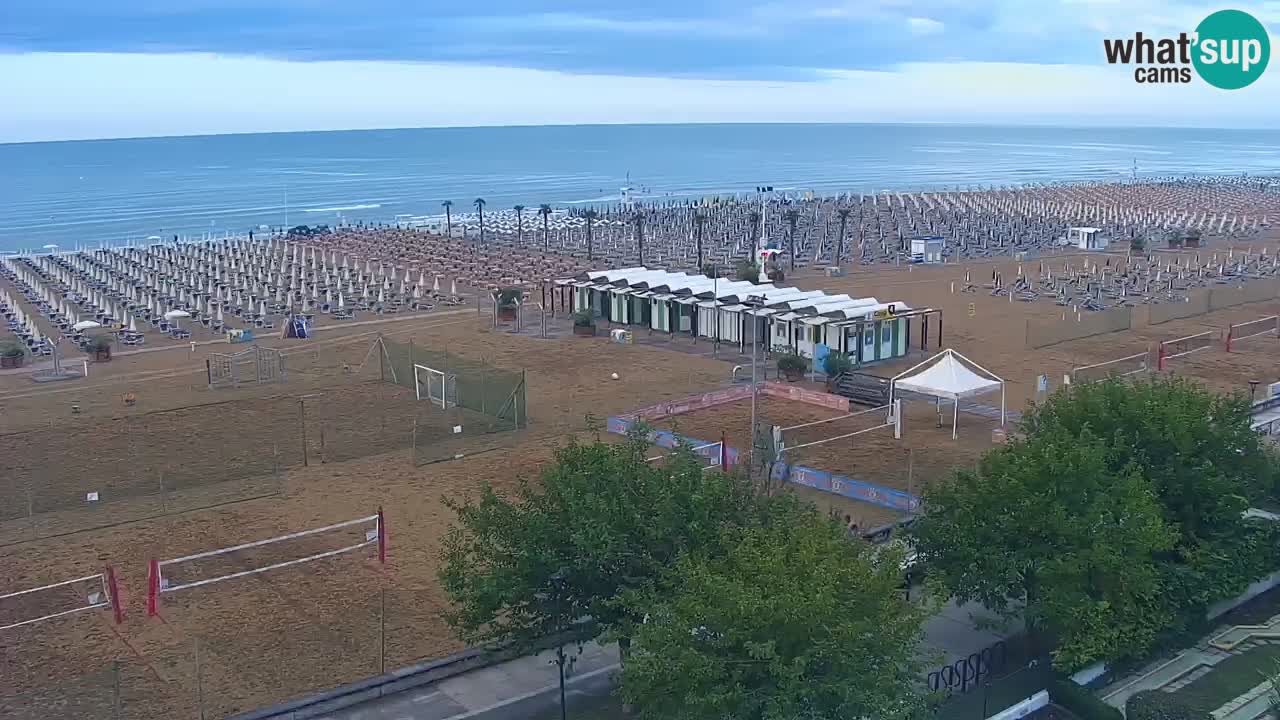 Webcam en direct plage de Bibione – vue depuis Ashanti ApartHotel