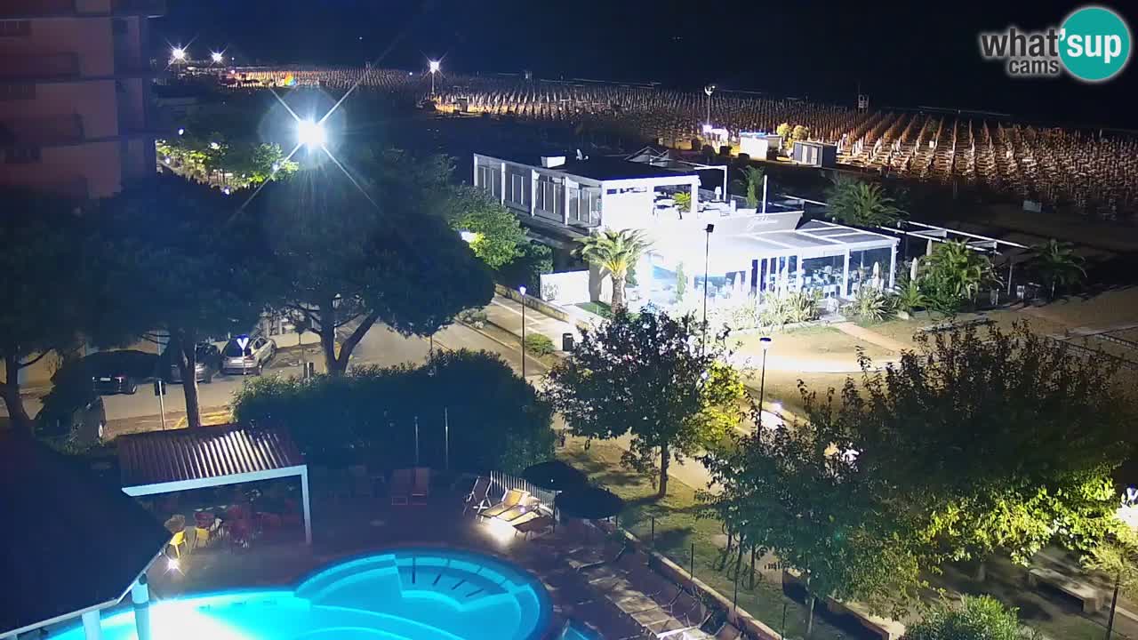 Webcam en direct plage de Bibione – vue depuis Ashanti ApartHotel