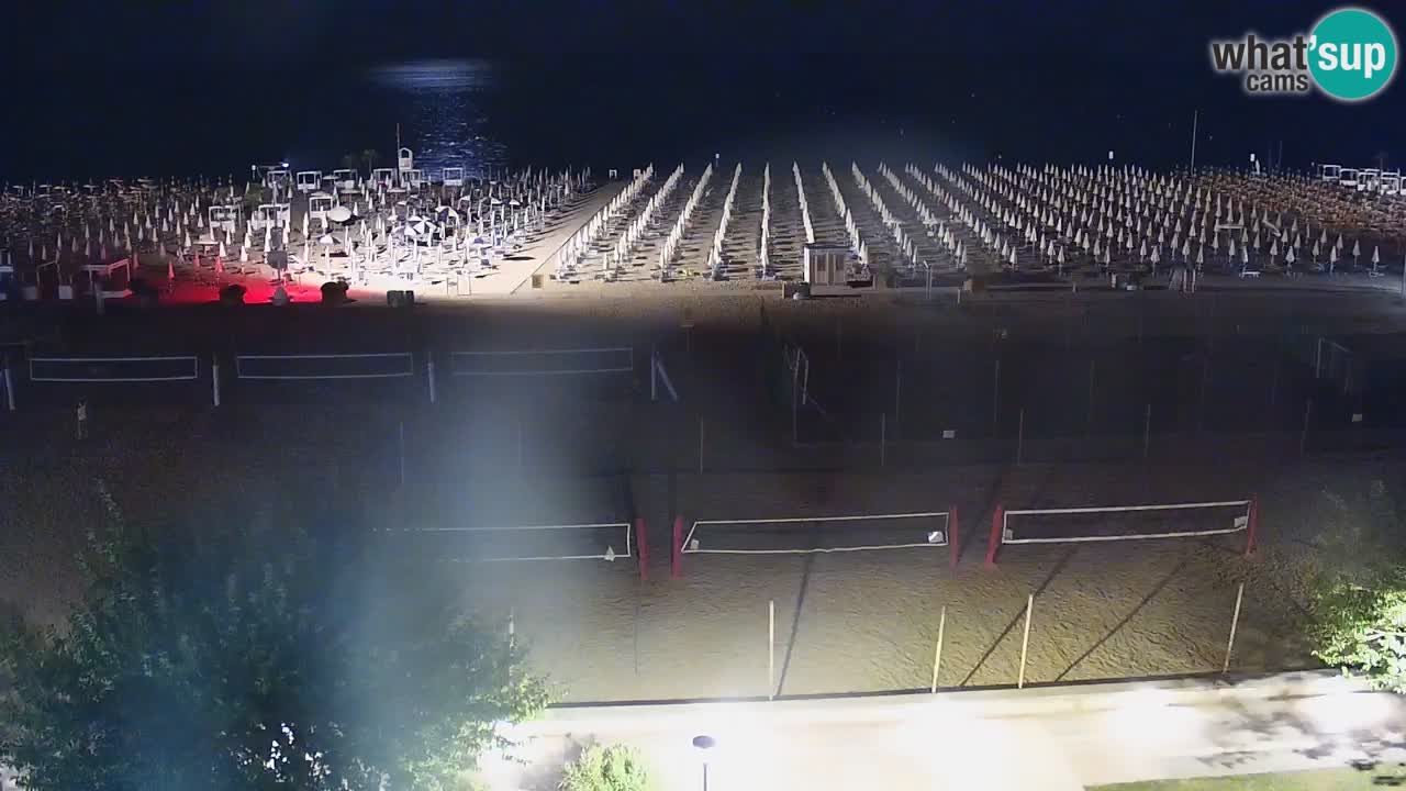 Web kamera Bibione plaža – pogled sa Ashanti ApartHotela
