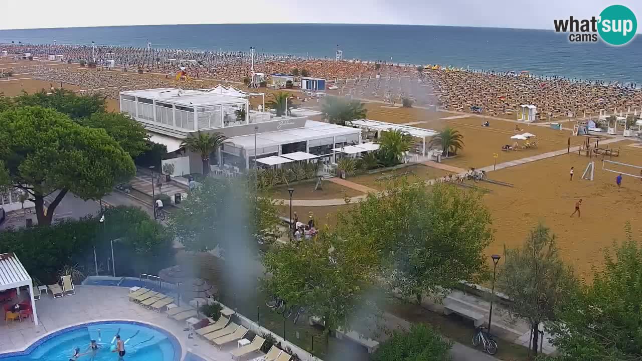 Webcam en direct plage de Bibione – vue depuis Ashanti ApartHotel
