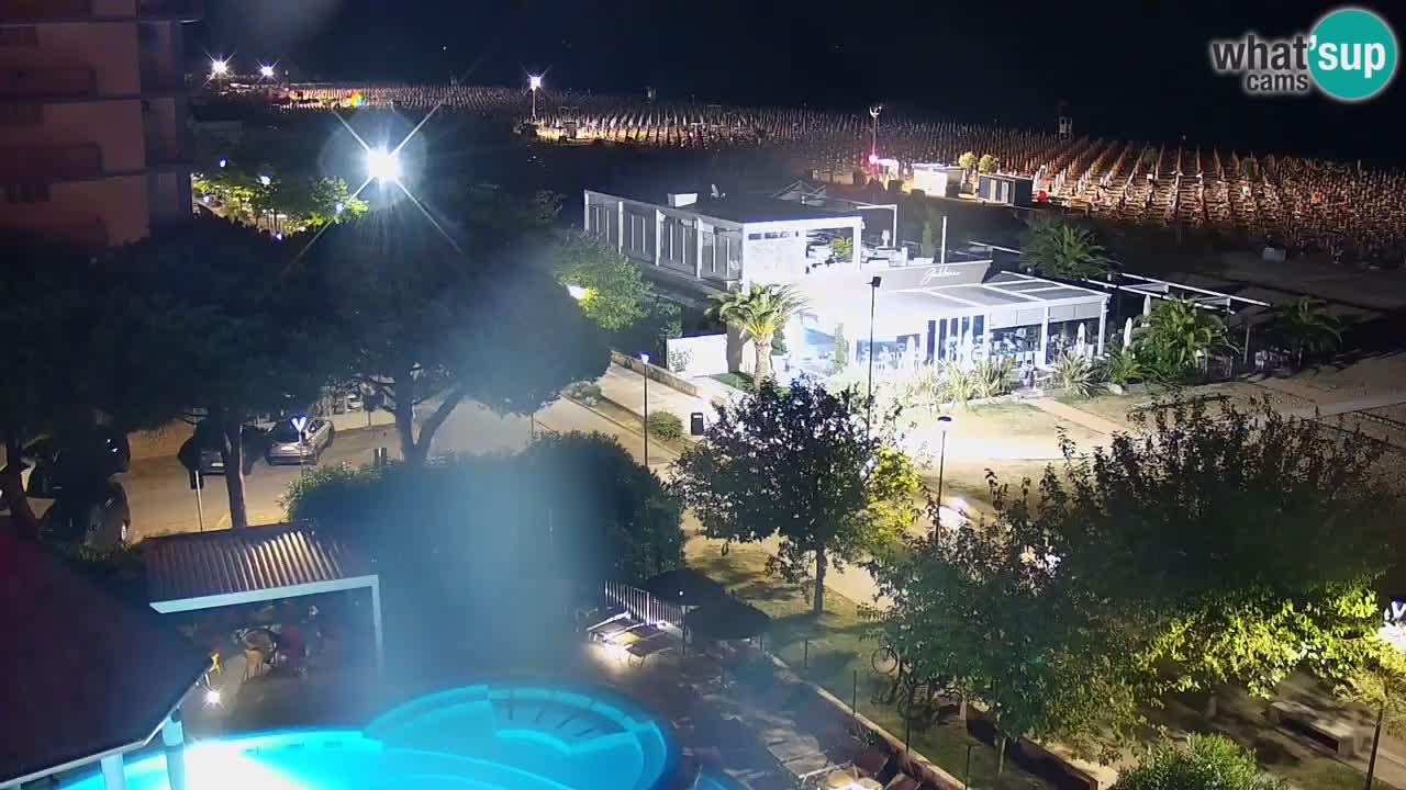 Web kamera Bibione plaža – pogled sa Ashanti ApartHotela