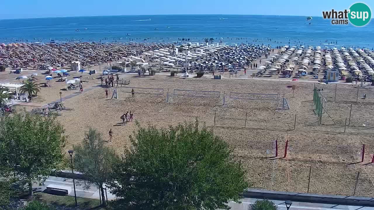 Webcam en vivo playa Bibione – vista desde Ashanti ApartHotel