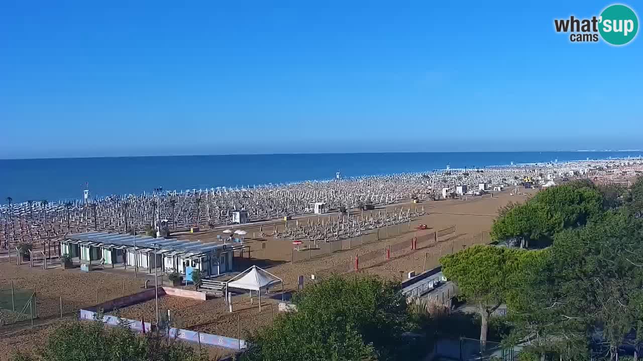 Webcam en vivo playa Bibione – vista desde Ashanti ApartHotel