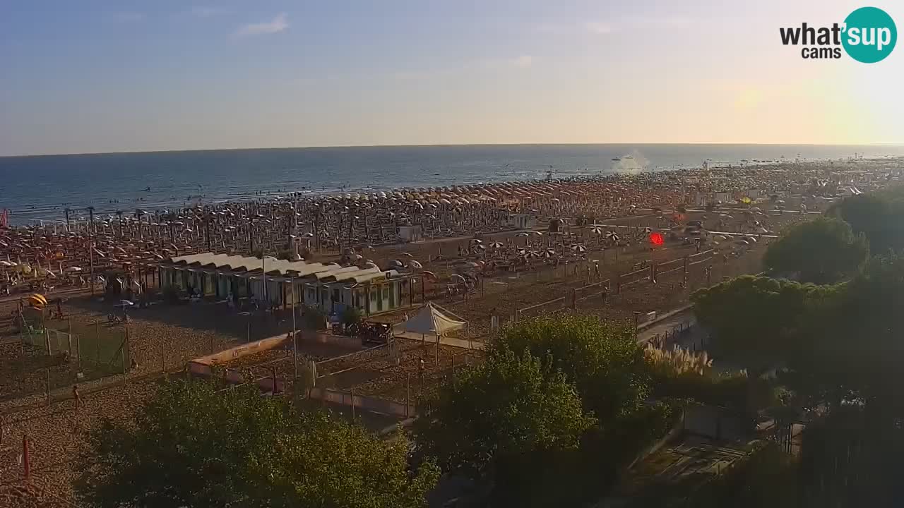 Webcam en vivo playa Bibione – vista desde Ashanti ApartHotel