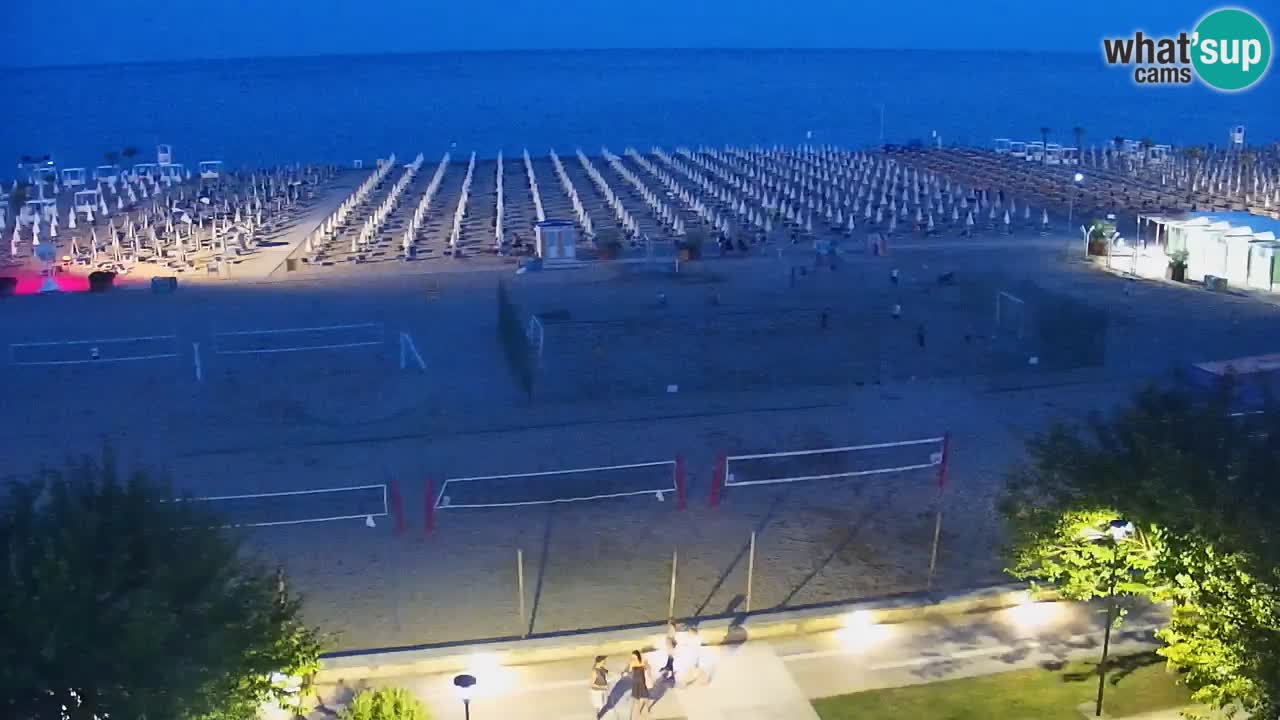 Webcam en direct plage de Bibione – vue depuis Ashanti ApartHotel