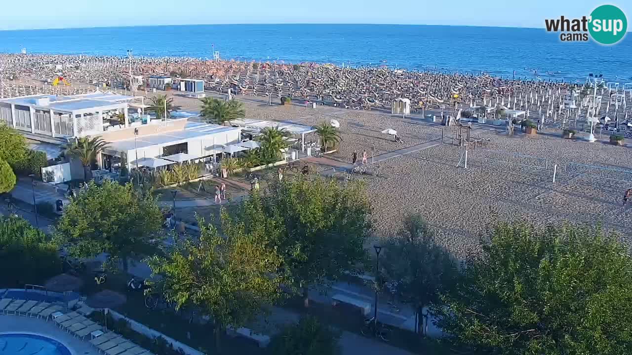 Webcam en vivo playa Bibione – vista desde Ashanti ApartHotel
