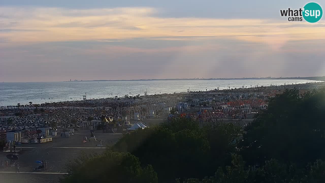 Webcam en vivo playa Bibione – vista desde Ashanti ApartHotel