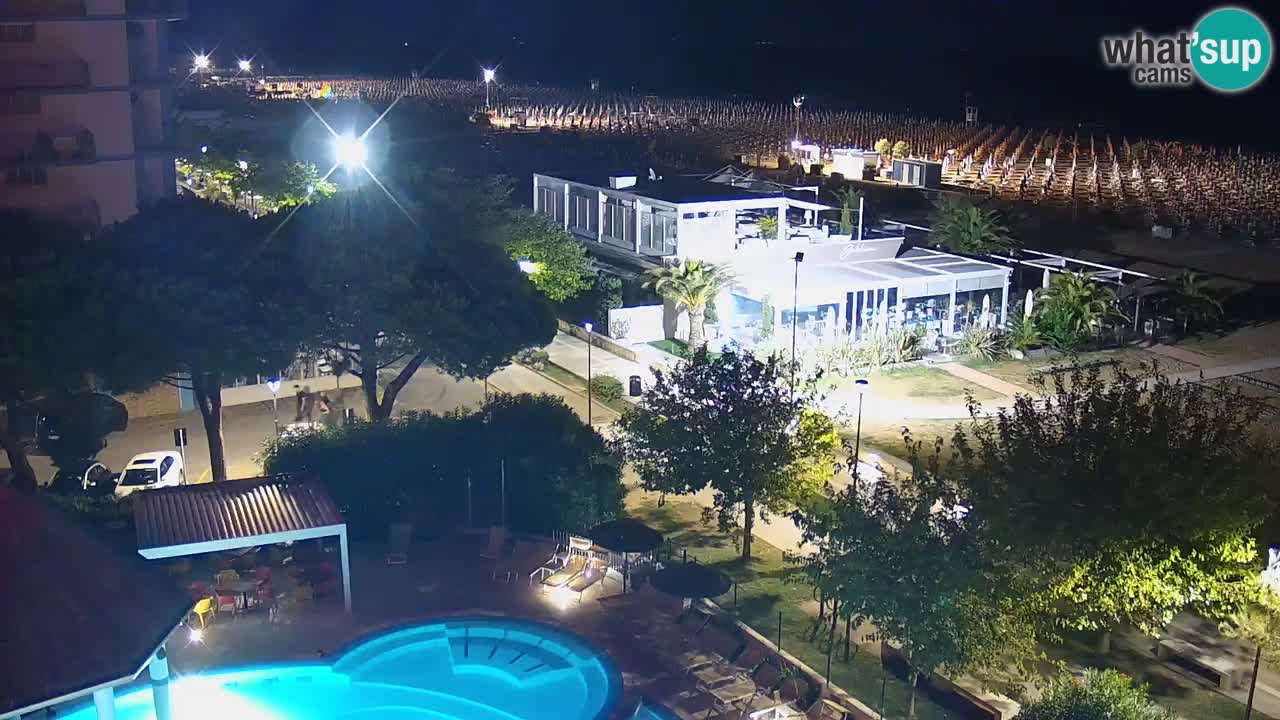 Webcam en vivo playa Bibione – vista desde Ashanti ApartHotel