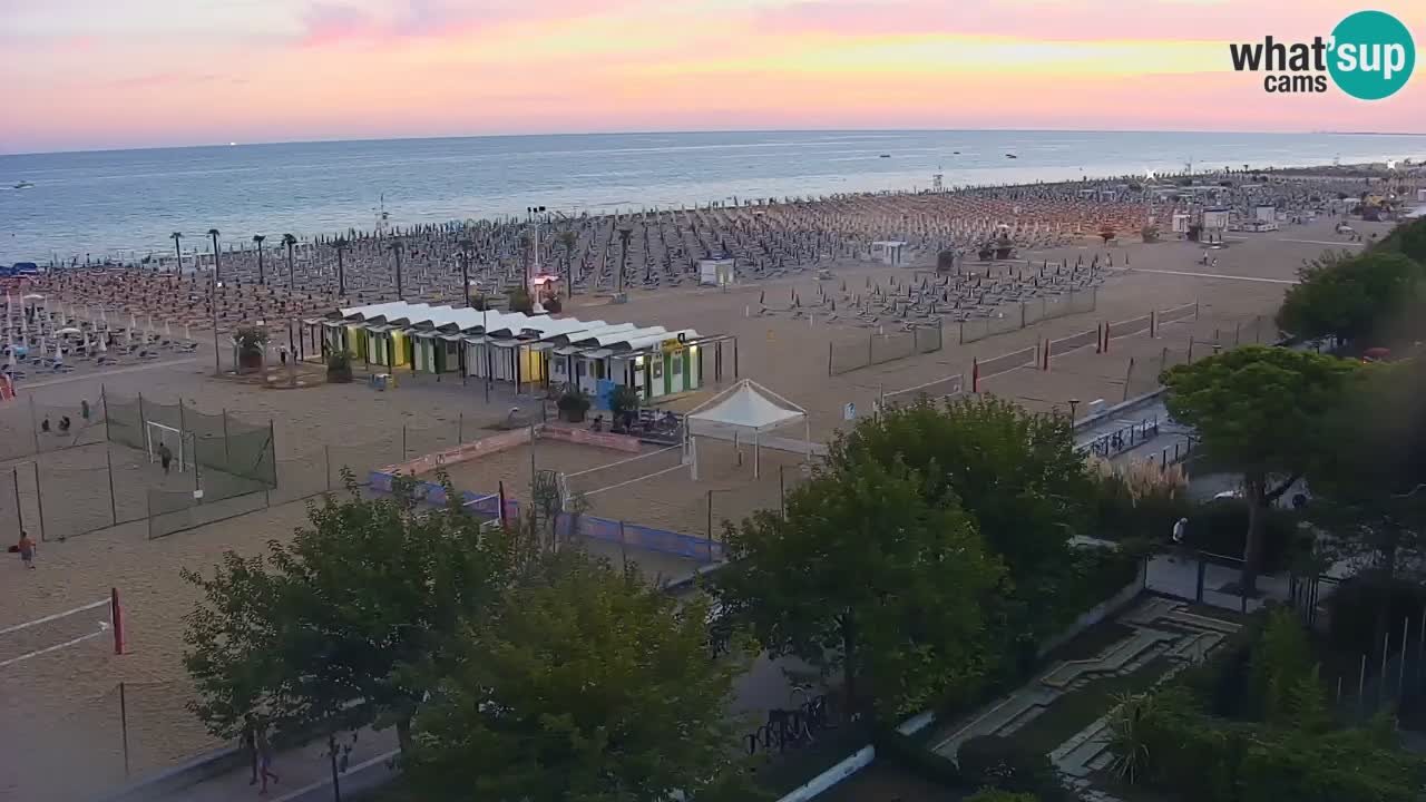 Web kamera Bibione plaža – pogled sa Ashanti ApartHotela