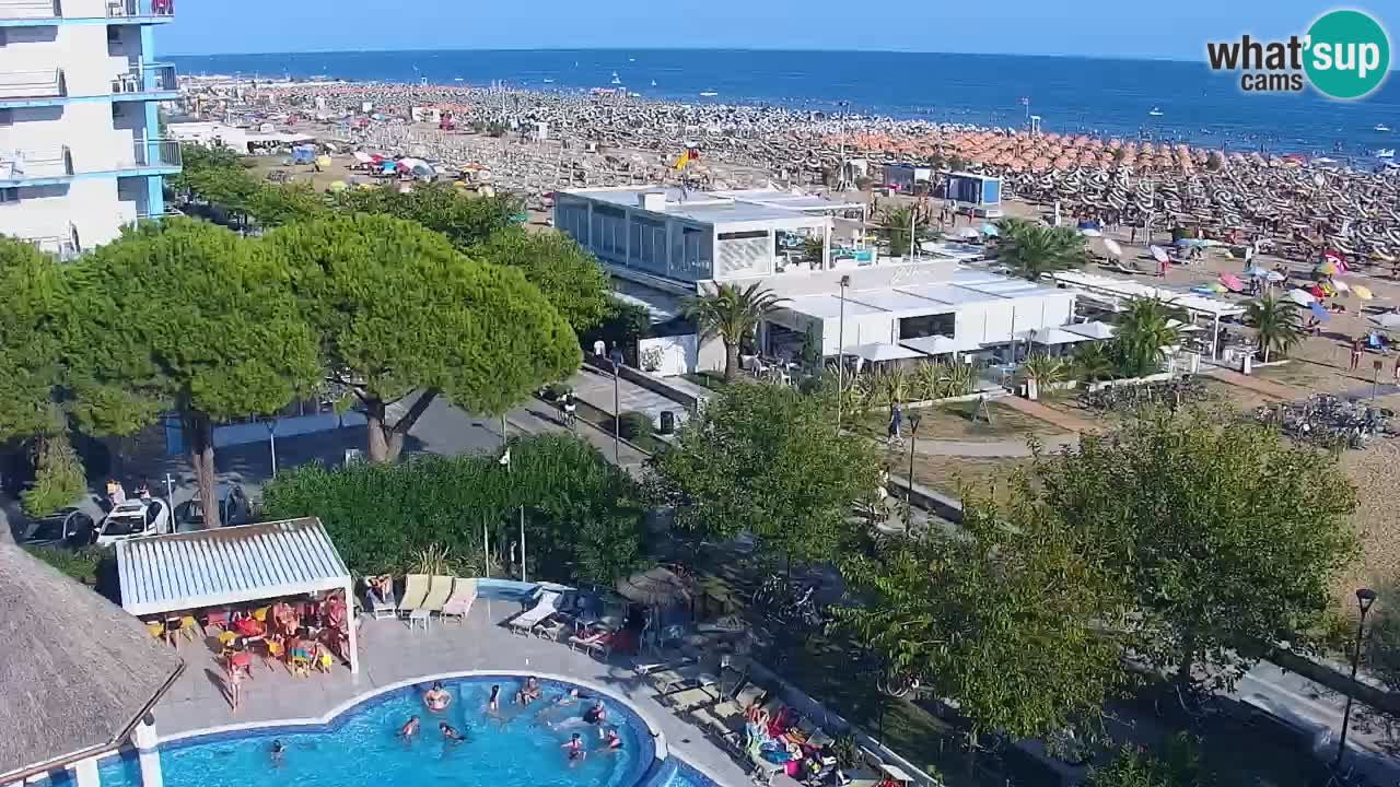 Web kamera Bibione plaža – pogled sa Ashanti ApartHotela