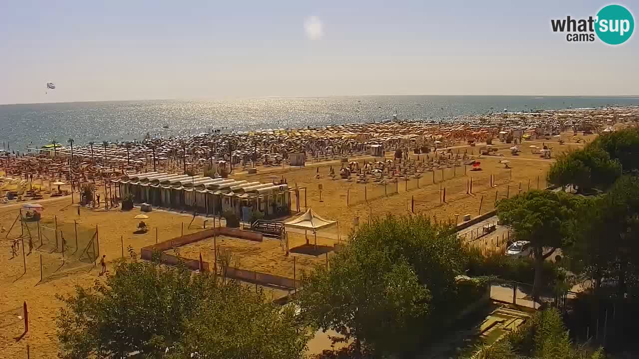 Web kamera Bibione plaža – pogled sa Ashanti ApartHotela