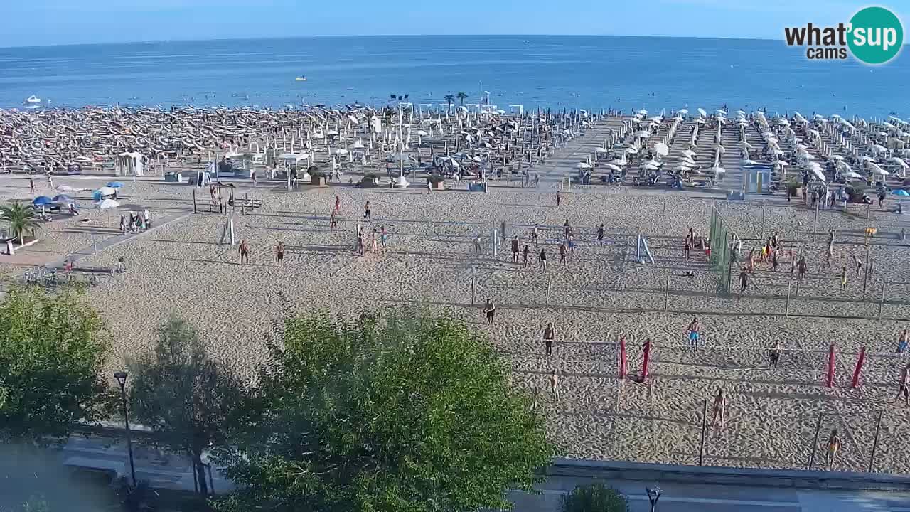 Webcam en direct plage de Bibione – vue depuis Ashanti ApartHotel