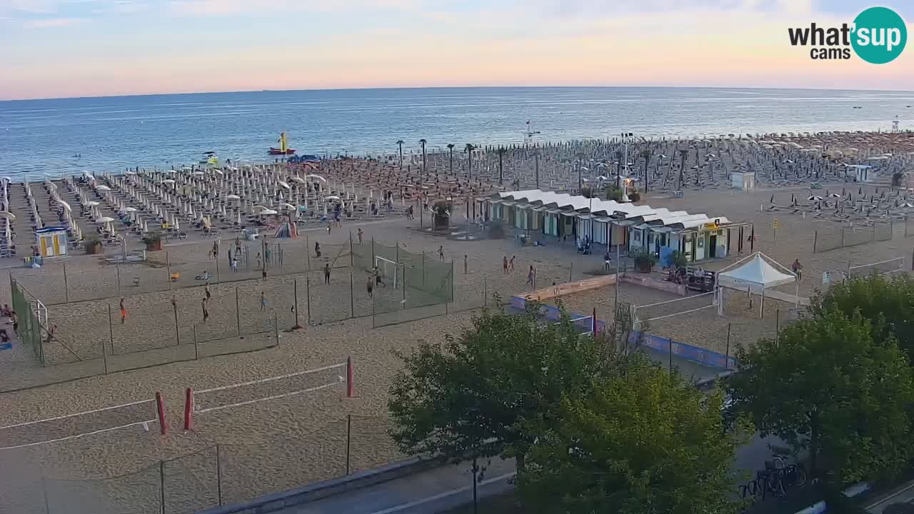 Webcam en direct plage de Bibione – vue depuis Ashanti ApartHotel